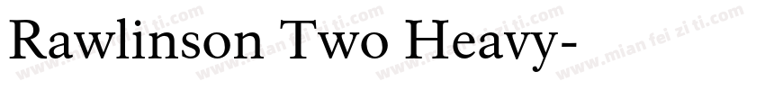 Rawlinson Two Heavy字体转换
